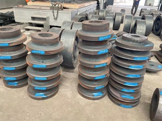Quay Crane Smooth Steel Forging Blank Bridge Crane Forging Wheel Blanks