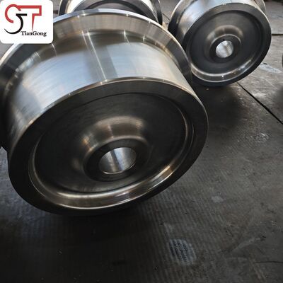 Precision-Machined Crane Trolley Wheels on Gantry Crane Runway Beams