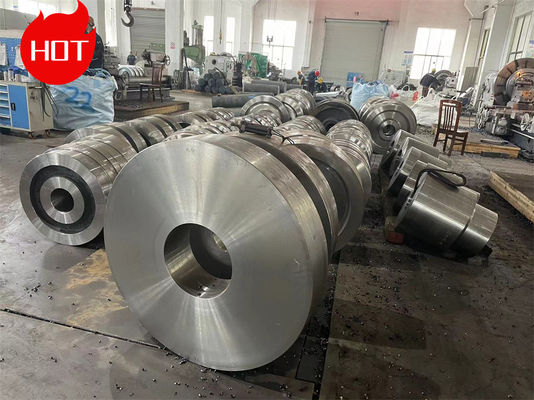 Alloy Steel Metal Forgings 42CrMo Rough Machined Crane Wheel