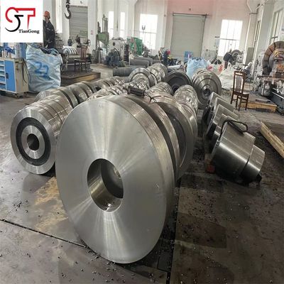 Heavy Duty Forged Gear 20CrMnTi Forged Steel Alloy Normalized Tempered For Crusher Gear