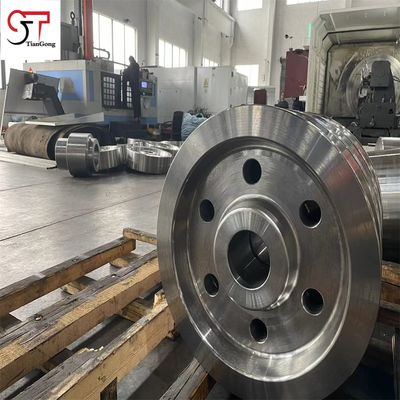 Blast Furnace Carbon Steel Forging Mild Steel Q345 For Bell Gear Ball Mill Gear