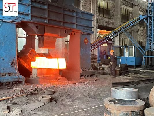 Blast Furnace Carbon Steel Forging Mild Steel Q345 For Bell Gear Ball Mill Gear