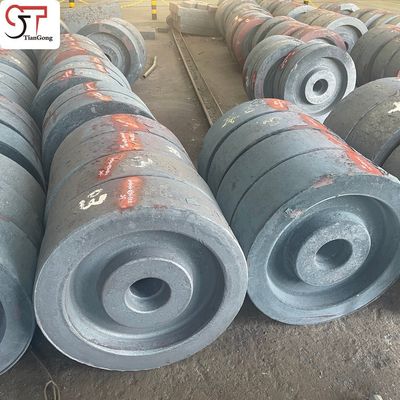 Alloy Steel Forgings Crane Wheel 42CrMo Open Die Forging For Port Machinery