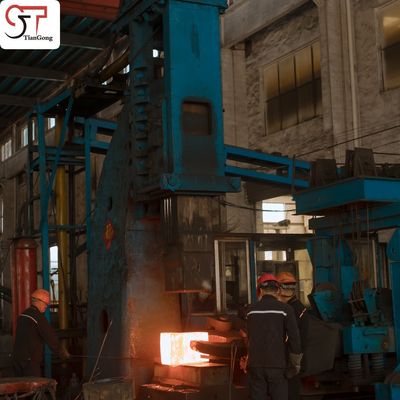 Blue Customized Carbon Steel Forgings Hydraulic Scraper Conveyor Shaft