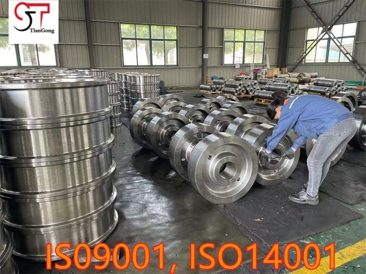 Customized Free Forged Crane Wheel Hub For Heavy Duty Port