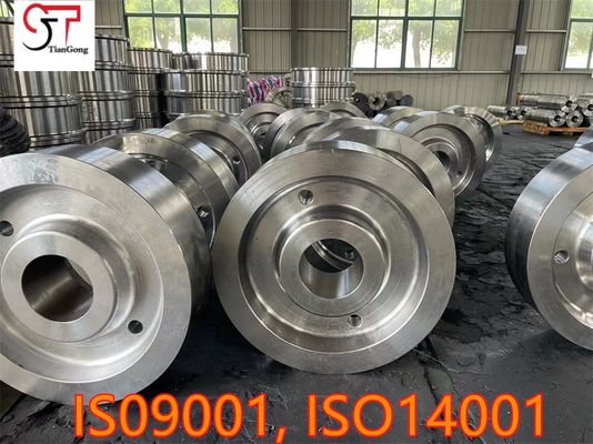 Customized Free Forged Crane Wheel Hub For Heavy Duty Port