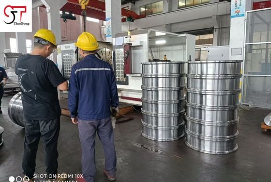 Ultrasonic Tested Heavy Forged Steel Parts For Gantry Container Crane Wheels