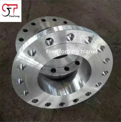 Custom 42CrMo Forged Steel Flanges C45 20CrMnMo Open Die Precision Forgings For Flanges