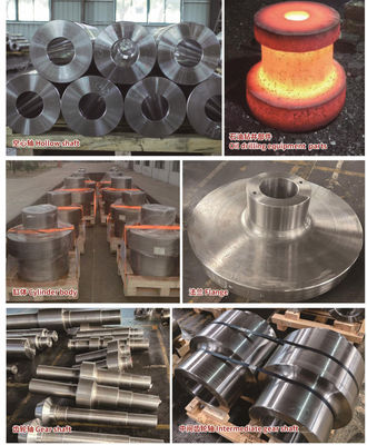 100kg - 7ton Forged Steel Flange 42CrNiMo C45 Close Die Forging OEM Available