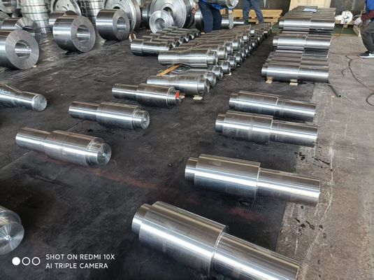 45# 35# Carbon Steel Forgings ISO14001 Forging High Carbon Steel Luffing Mechanism Shaft