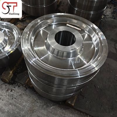 Heat Treated Free Forged 0.1T Crane Wheel Hub For Heavy Duty Industrial