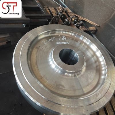 Customized Free Forged Crane Wheel Hub For Heavy Duty Port