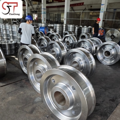 Quenched Alloy Steel Crane Wheels For Container Terminals