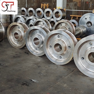 Heavy Steel Forgings Crane Wheels For Mining, Port, Metallurgical Machinery