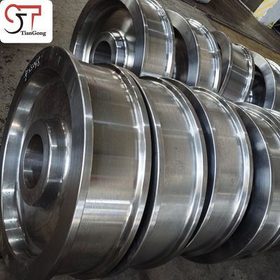 Forged Crane Wheel For Overhead Crane Trolley Running Mechanism Components
