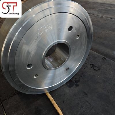 Heat-Treated Forged Alloy Disc As Mounting Base For Industrial Gearbox Housings