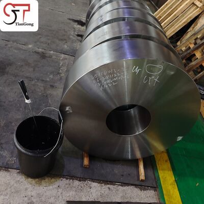 Heat-Treated Forged Alloy Disc As Mounting Base For Industrial Gearbox Housings