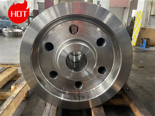 Alloy Steel Metal Forgings 42CrMo Rough Machined Crane Wheel