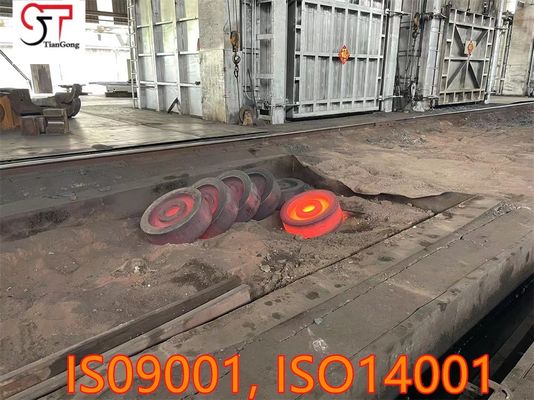 Customized Free Forged Crane Wheel Hub For Heavy Duty Port