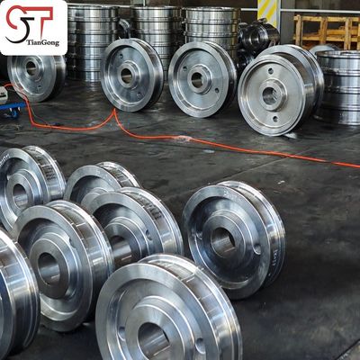Customized Free Forged Crane Wheel Hub For Heavy Duty Port